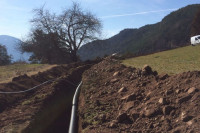 Verlegung des LWL-Netzes in Unterinn mit Verlegung des Gasnetzes- Baulos 2